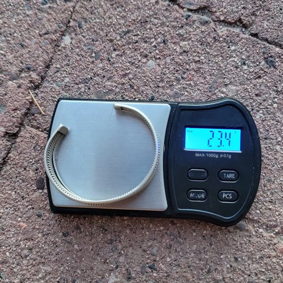 Native American smooth band + rope border + split band five shank 925 sterling - Picture 7 of 13